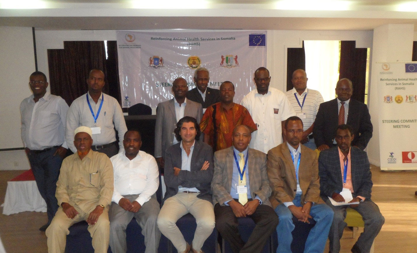 © 2016 AU-IBAR. Group photo of Members of the RAHS project Steering Committee.